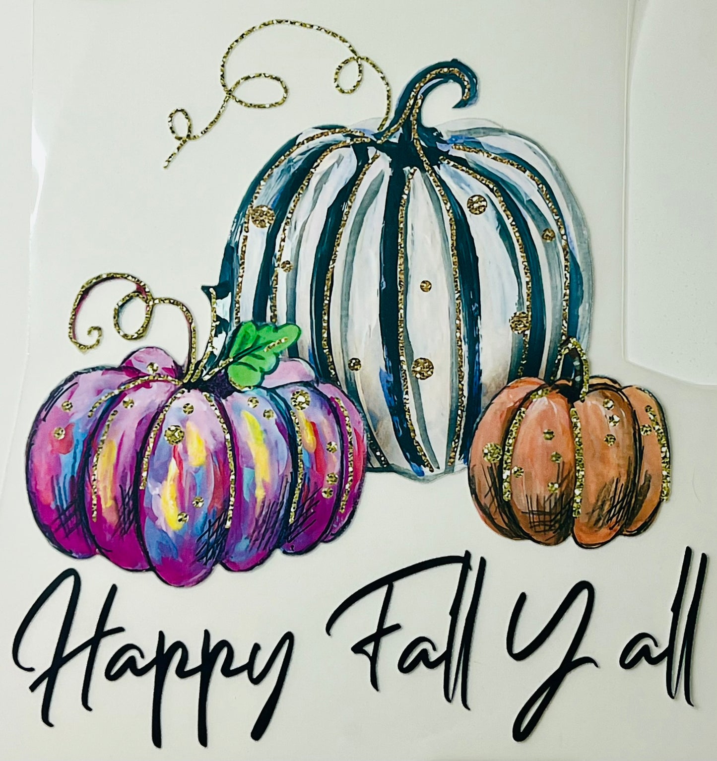 Happy Fall Y'all HTV Print Transfer