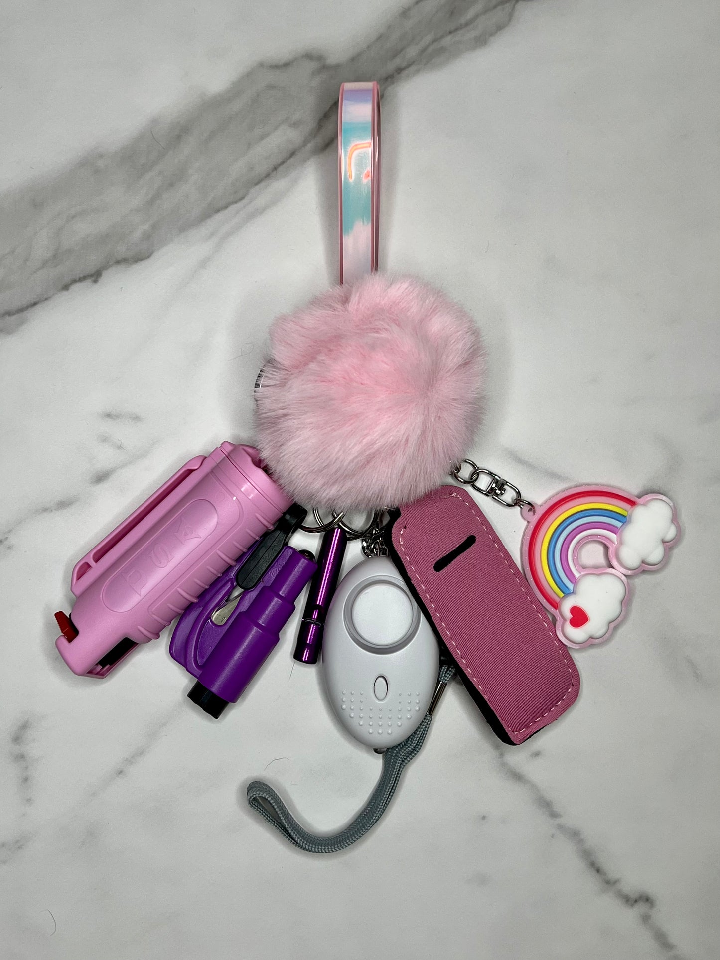 Rainbow Self Defense Keychain