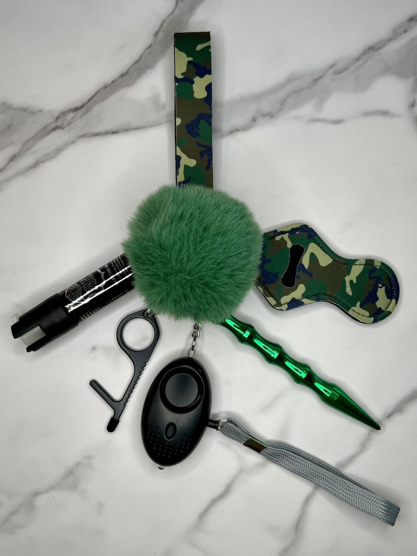 Camo Green Self Defense Keychain