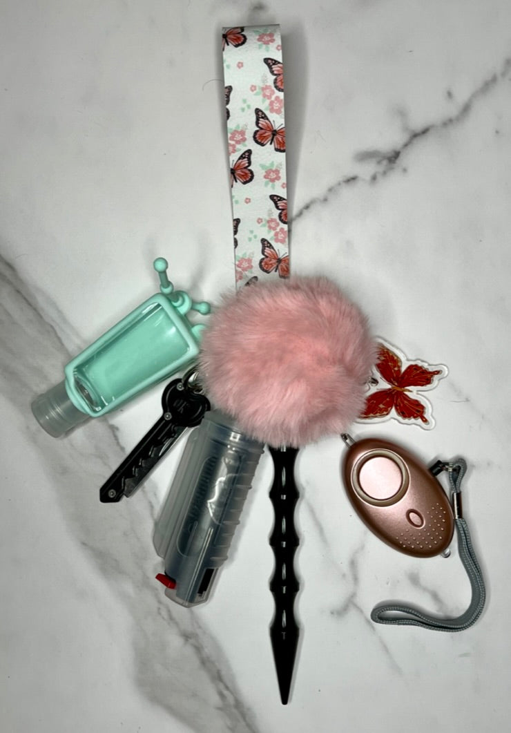 Beautiful Butterfly Self Defense Keychain