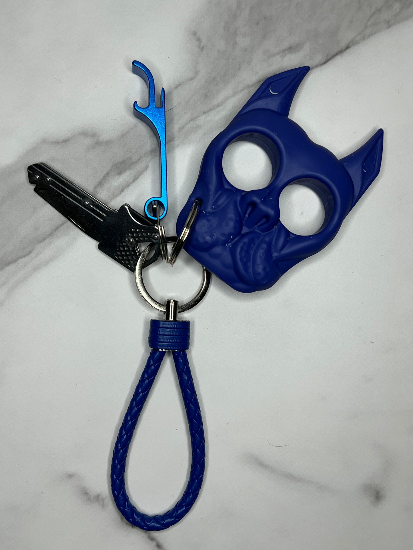 Bruce Blue Self Defense Keychain
