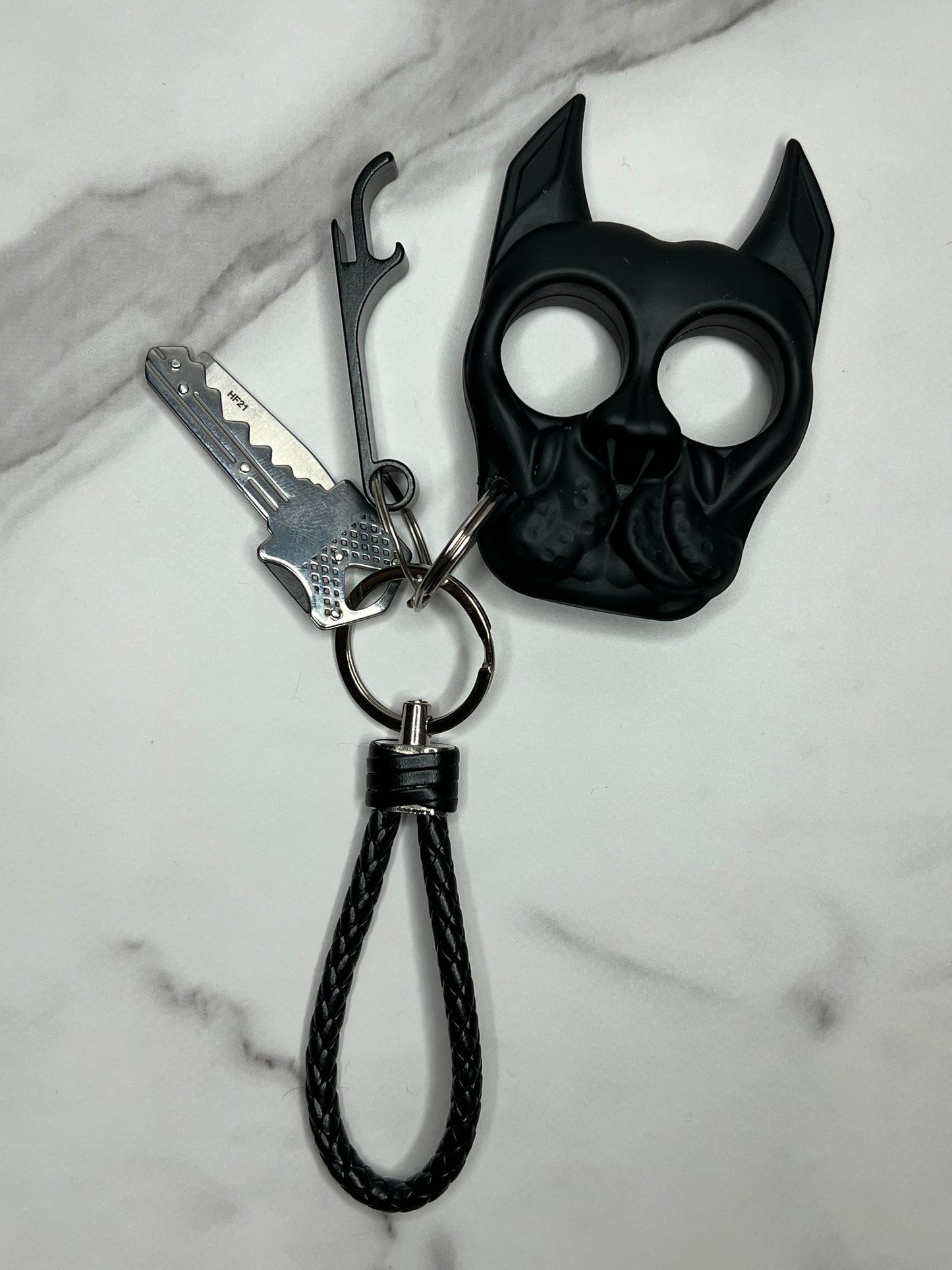 Bruce Black Self Defense Keychain