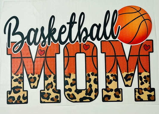 Basketball Mom HTV Print Transfer