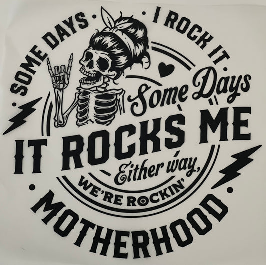 We're Rockin' Motherhood HTV Print Transfer