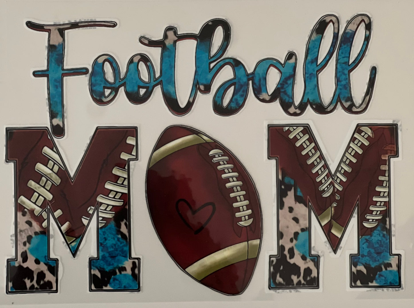 Football Mom HTV Print Transfer