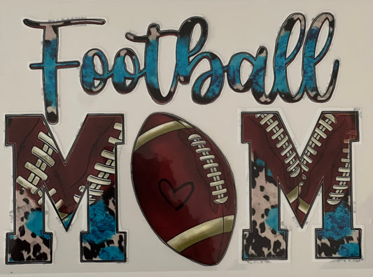 Football Mom HTV Print Transfer