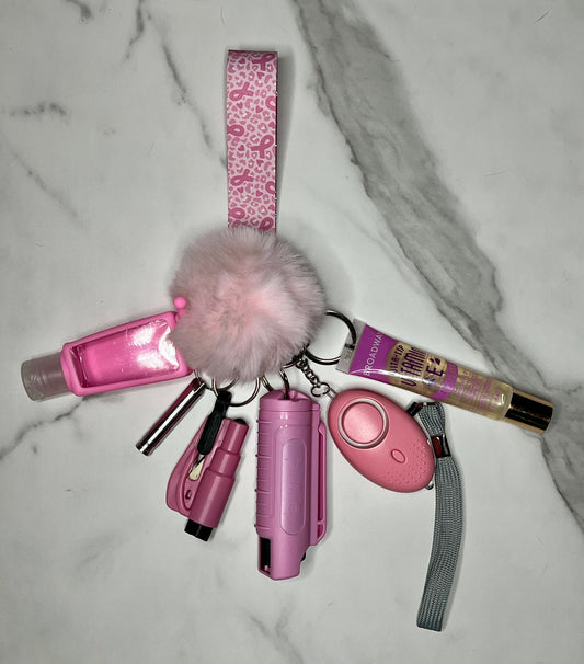 Breast Cancer Awareness - Pretty in Pink Self Defense Keychain