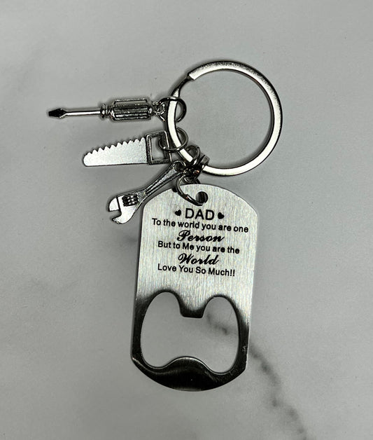 Mom, Dad, Wife/Husband or Best Friend Keychain