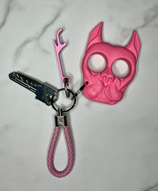 Bruce Pink Self Defense Keychain